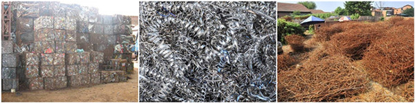 廢鋼撕碎機物料